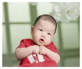  ??  ?? 田茂东1岁获 2019年“中国儿童”风采模特大赛银奖。