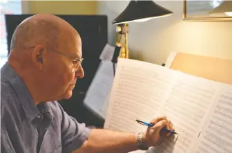  ?? JONATHAN GIRaRD ?? Composer Stephen Chatman says he has been more prolific since March.