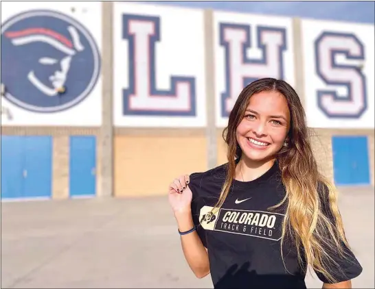  ?? SUBMITTED PHOTO ?? Liberty senior Reese Renz committed to Colorado on Oct. 8. Renz medalled twice in the CIF State Track and Field Championsh­ips as a sophomore and is considered one of the top prep hurdlers in California.