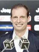  ?? LAPRESSE ?? Allegri, 48 anni, tecnico della Juventus