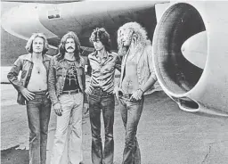  ?? PHOTO: HULTON ARCHIVE/GETTY IMAGES ?? Members of British rock band Led Zeppelin, (LR) John Paul Jones, John Bonham, Jimmy Page and Robert Plant