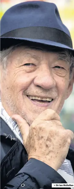  ??  ?? > Sir Ian McKellen