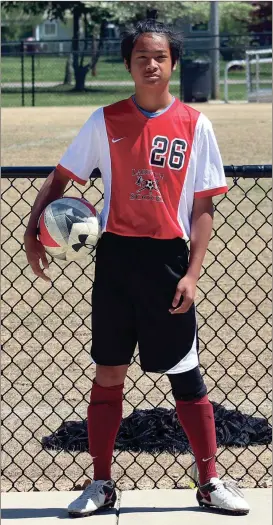  ??  ?? Lakeview’s manager-turned-player Jayce Yunyong is looking to help the Warriors to their first unbeaten season in more than a decade. (Catoosa County News photo/Robert Magobet)