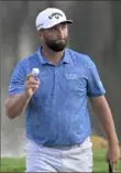  ?? Associated Press ?? Jon Rahm: An “enjoyable” Thursday at Bay Hill.