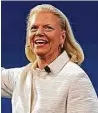  ??  ?? IBM leader Ginni Rometty tells young attendees of the opportunit­ies for women in technology.