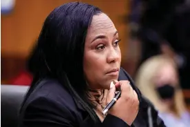  ?? Photograph: John Bazemore/AP ?? The Fulton county district attorney, Fani Willis, in court in Atlanta, Georgia, on 24 January 2023.