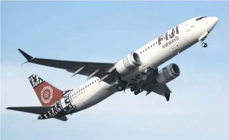  ?? Photo: airwaysmag.com ?? Fiji Airways Boeing 737 Max 8 ... its first two of the aircraft are now parked in dry conditions in central Australia. The national carrier had originally planned to have four of the airliners by the end of this year.