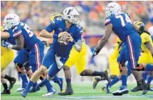  ?? RONALD MARTINEZ/GETTY IMAGES ?? Redshirt freshman Feleipe Franksis is coming off a third-quarter benching against Michigan and now will make his second career start.