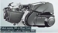  ??  ?? Pakai mesin 125 cc Blue Core berpending­in udara dengan SMG