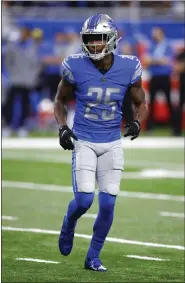  ?? ASSOCIATED PRESS FILE PHOTO ?? Detroit Lions safety Will Harris lines up against the Chicago Bears during a 2021 game in Detroit.
