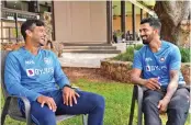  ?? ?? Mayank Agarwal (left) and KL Rahul