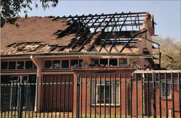  ??  ?? DESTRUCTIO­N: Part of the University of Zululand’s buildings said to have been vandalised by students during a strike this week. The university ordered the students to vacate their residences after the chaos.