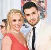  ?? JORDAN STRAUSS/INVISION 2019 ?? Britney Spears and Sam Asghari wed Thursday, nine months after their engagement.