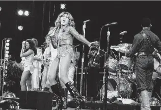  ?? HBO ?? Tina Turner performs in 1976 in this clip from “Tina.” The documentar­y includes archival and recent interviews.