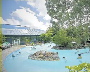  ??  ?? WATER WORLD one of the fantastic pools at Center Parcs in Longleat forest, wiltshire