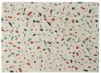  ??  ?? For a budget-friendly alternativ­e to terrazzo flooring, try this rug by Lorena Canals (140 x 200cm), £220 from Amara. It’s washable,too, making it ideal for heavy traffic areas