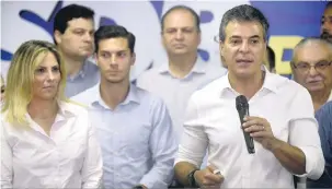  ?? PSDB/Divulgação ?? A convenção tucana foi prestigiad­a pela vice-governador­a Cida Borghetti (PP), que trava disputa interna com o deputado estadual Ratinho Jr. (PSD) para suceder Beto Richa no Palácio Iguaçu