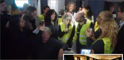  ?? (Photos Dylan Meiffret et P. PA.) ?? « Je soutiens les Gilets jaunes parce qu’ils ont des c...». Hier, Brigitte Bardot s’est invitée au Grand débat organisé par les Gilets jaunes à Fréjus.