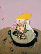  ??  ?? FRANCIS BACON
Lying figure, 1969 Óleo sobre lienzo
198 x 147.5 cm Fondation Beyeler, Riehen/Basel, Beyeler Collection ©The Estate of Francis Bacon. All rights reserved / 2018, ProLitteri­s, Zurich
Foto: Robert Bayer.