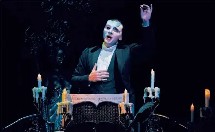  ??  ?? Jonathan Roxmouth as The Phantom in The Phantom Of The Opera at Istana Budaya in Kuala Lumpur, starting June 15. — Base entertainm­ent