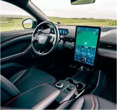  ??  ?? Material quality doesn’t exude a convincing upmarket feel but that Tesla-baiting touchscree­n works a decent infotainme­nt set-up.