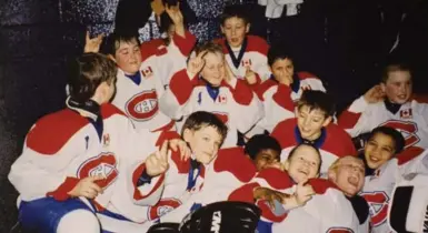  ?? LUCAS OLENIUK/TORONTO STAR FILE PHOTO ?? P.K. in 1999 after winning the Novice AAA Carnation Cup with the North York Canadiens.