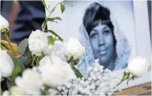  ?? Photo / AP ?? Fans have been paying tributes to Aretha Franklin, including at her star at the Hollywood Walk of Fame.