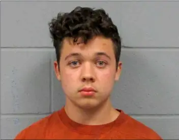  ?? LICE DEPARTMENT/CHICAGO TRIBUNE VIA AP
ANTIOCH PO- ?? This undated booking photo from the Antioch (Illinois) Police Department shows Kyle Rittenhous­e, who has been charged with fatally shooting two men and injuring a third during protest in Kenosha, Wis., in late August.
