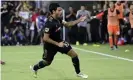  ??  ?? Carlos Vela is on course to break MLS’s goalscorin­g record. Photograph: Marcio José Sánchez/AP