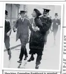  ??  ?? Shocking: Emmeline Pankhurst is arrested giving a petition to Buckingham Palace