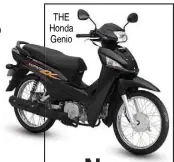 ??  ?? THE Honda Genio