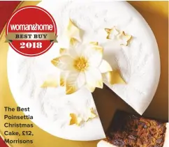  ??  ?? The Best Poinsettia Christmas Cake, £12, Morrisons