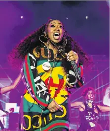  ?? AMY HARRIS/THE ASSOCIATED PRESS ?? Rapper and songwriter Missy Elliott is among the performing nominees for the Songwriter­s Hall of Fame.