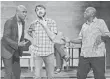  ??  ?? BYRON COHEN, CW Wayne Brady, Wil Wheaton and Gary Anthony Williams trade lines.