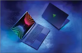  ??  ?? The upgraded Razer Blade offers some of the most impressive display options around, starting with high refresh rate panels with the ability to get even faster at 1080p, 1440p, and 4K.