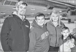  ?? JEREMY FRASER/CAPE BRETON POST ?? The annual Leah Dugas Memorial Hockey Kids Against Cancer tournament runs Thursday to Saturday at the Sydney Mines and District Community Centre. This year’s fundraiser will feature eight atom teams from across Cape Breton Island. Shown are organizers,...
