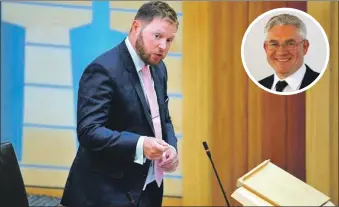  ??  ?? West Scotland MSP Jamie Greene has written to the First Minister about the impact the ferry chaos is having on islanders. MSP Kenneth Gibson took part in a parliament­ary debate on the matter.