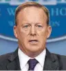  ?? FOTO: DPA ?? Sean Spicer will nicht länger für US-Präsident Donald Trump sprechen.