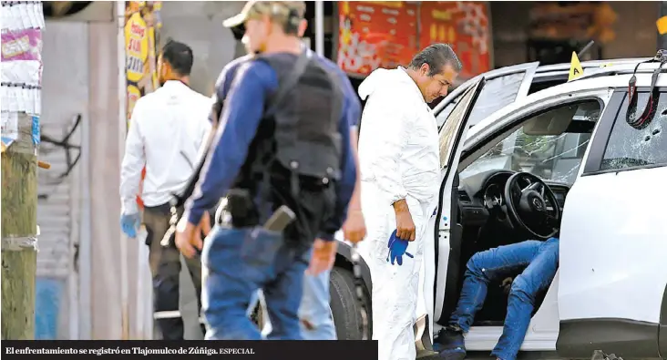  ?? ESPECIAL ?? El enfrentami­ento se registró en Tlajomulco de Zúñiga.