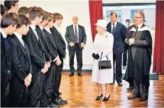  ??  ?? Royal visit: the Queen at the official opening of Holyport College in 2014
