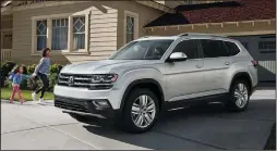  ?? VOLKSWAGEN ?? With all-wheel-drive, good safety systems and loads of cargo space, the 2019 VW Atlas is an excellent family travel companion in all weather conditions.