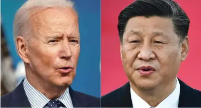  ?? Foto Anthony Wallace/AFP ?? Joe Biden in Xi Jinping se bosta še pred koncem leta prek videopovez­ave sestala na vrhunskem srečanju.