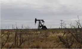  ??  ?? A pump jack in the Permian Basin near Odessa, Texas, in 2019. Photograph: Nick Oxford/ Reuters