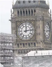  ??  ?? ICONIC Big Ben’s tower is a historic symbol of London