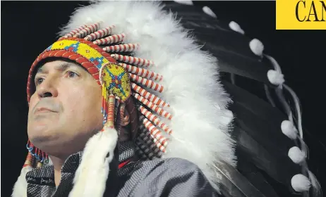  ?? MARK TAYLOR / THE CANADIAN PRESS ?? Assembly of First Nations National Chief Perry Bellegarde says the inquiry into missing and murdered Indigenous women and girls needs to be broadened to review all police services to “fix what obviously is not working.”