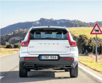  ??  ?? Swedish to the core, the XC40 R-Design offers not only unique styling and a beautifull­yfurnished interior, but excellent driving dynamics. Good power and competitiv­e fuel economy round out the resume.