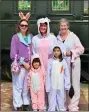  ?? ?? Getting ready for their Colebrookd­ale train ride are Jessica Clark Louisis, Johanna Clark, Jenny Clark, Jolie Clark, 3, and Jenna Clark 6.