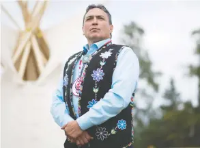  ?? JONATHAN HAYWARD / THE CANADIAN PRESS FILES ?? Assembly of First Nations national Chief Perry Bellegarde said 61.5 per cent of eligible First Nations voters cast their ballots in 2015 and he wants that number up in October.