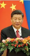  ??  ?? Timoniere
Il presidente Xi Jinping