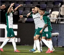  ?? ( Ariel Shalom) ?? MACC ABI HAIFA continues to keep the pressure on the Maccabi Tel Aviv 20 games into the Premier League season, in a title race that could go down to the wire.